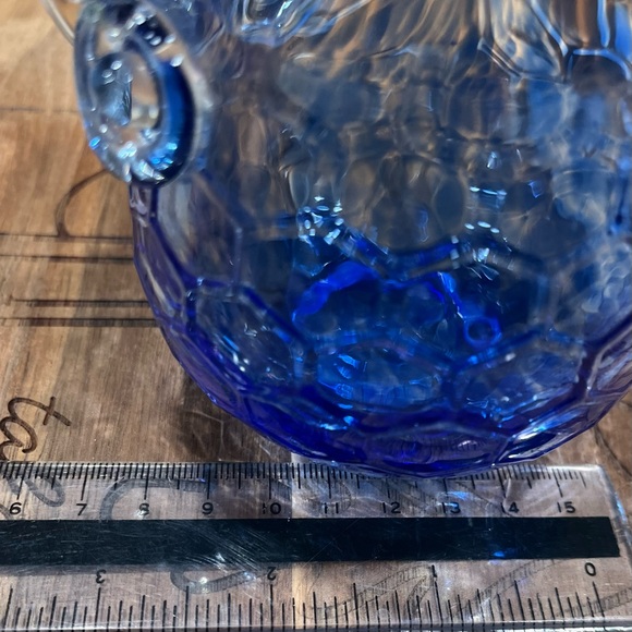 Vintage hand blown cobalt blue glass owl - Picture 10 of 13